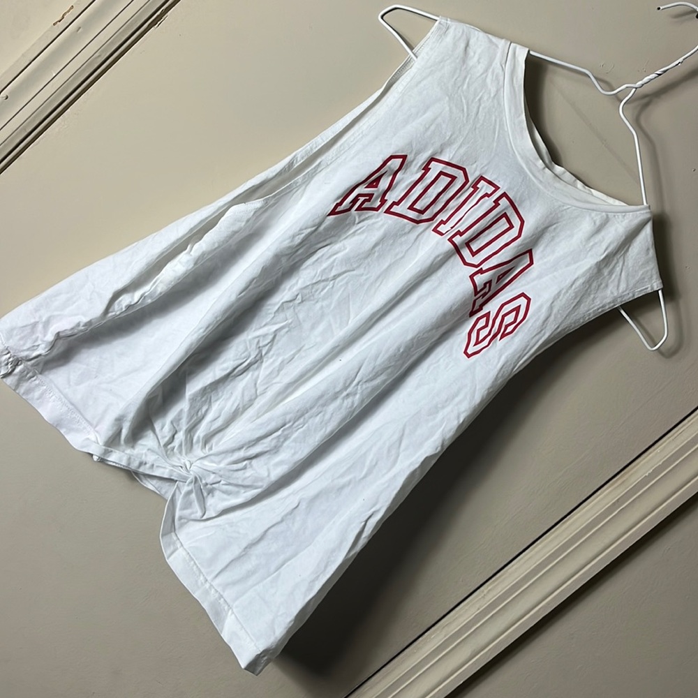 White adidas top